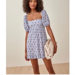 NWT!Reformation Bristol Mini Floral Dress Petunia